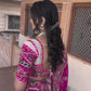 Navratri Special Pink & Ivory Embroidered Lehenga Choli Set with Dupatta