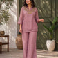 Festive Shimmer Organza Tissue Silk Co-Ord Set with Heavy Handwork Yoke