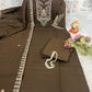 Diamond Embroidered 3-Piece Salwar Suit Set with Dupatta & Pants | Premium Festive Wear (S–5XL)