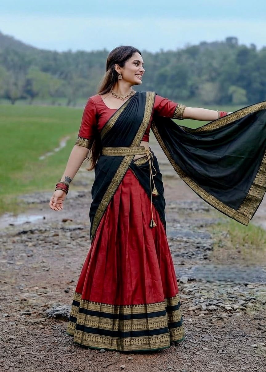 Narayan Pattu Silk Lehenga Choli Set with Dupatta & Belt | Festive & Wedding Wear for Women