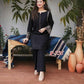 Premium Cotton Aari Work Kurta Palazzo Set for Women | Festive Embroidered Co-Ord Set