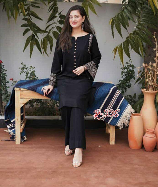 Premium Cotton Aari Work Kurta Palazzo Set for Women | Festive Embroidered Co-Ord Set