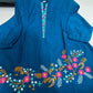 Pure Cotton Embroidered Co-ord Set for Women | Kurti & Pant | Floral Embroidery | Casual & Festive Wear