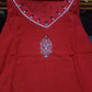 Premium Cotton Slub Embroidered Kurta Palazzo Set