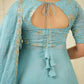 ATHIYA Blue Festive Embroidered Suit Set for Women | Rangoli Crush