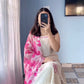 Premium Cotton Flex Sleeveless Kurti Pant & Dupatta Set – Embroidered Floral Design