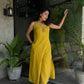 Premium Cotton Slub Embroidered Kurta Palazzo Set