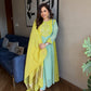 Pure Mul Chanderi Embroidered 3-Piece Suit Set with Banarasi Dupatta