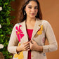 Premium Cotton Flax Embroidered 3-Piece Co-Ord Set for Women | Blazer, Inner & Pants